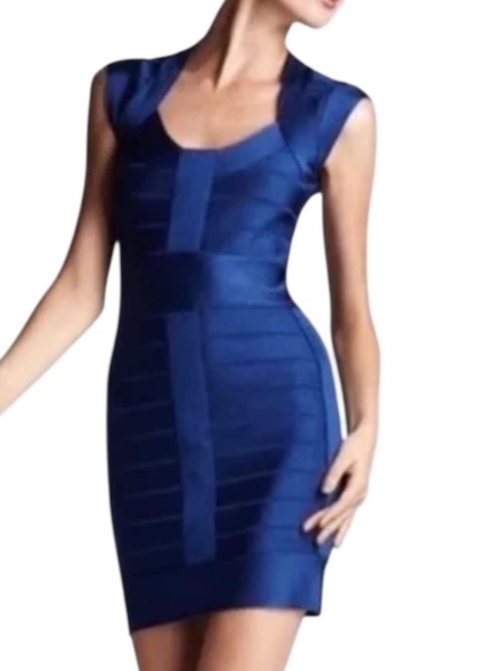 French Connection Bodycon Bandage Dress - Blue Size 2